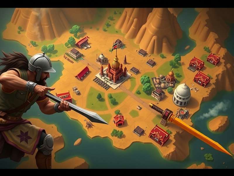 Ace Warrior Quest World Map of Aryavarta